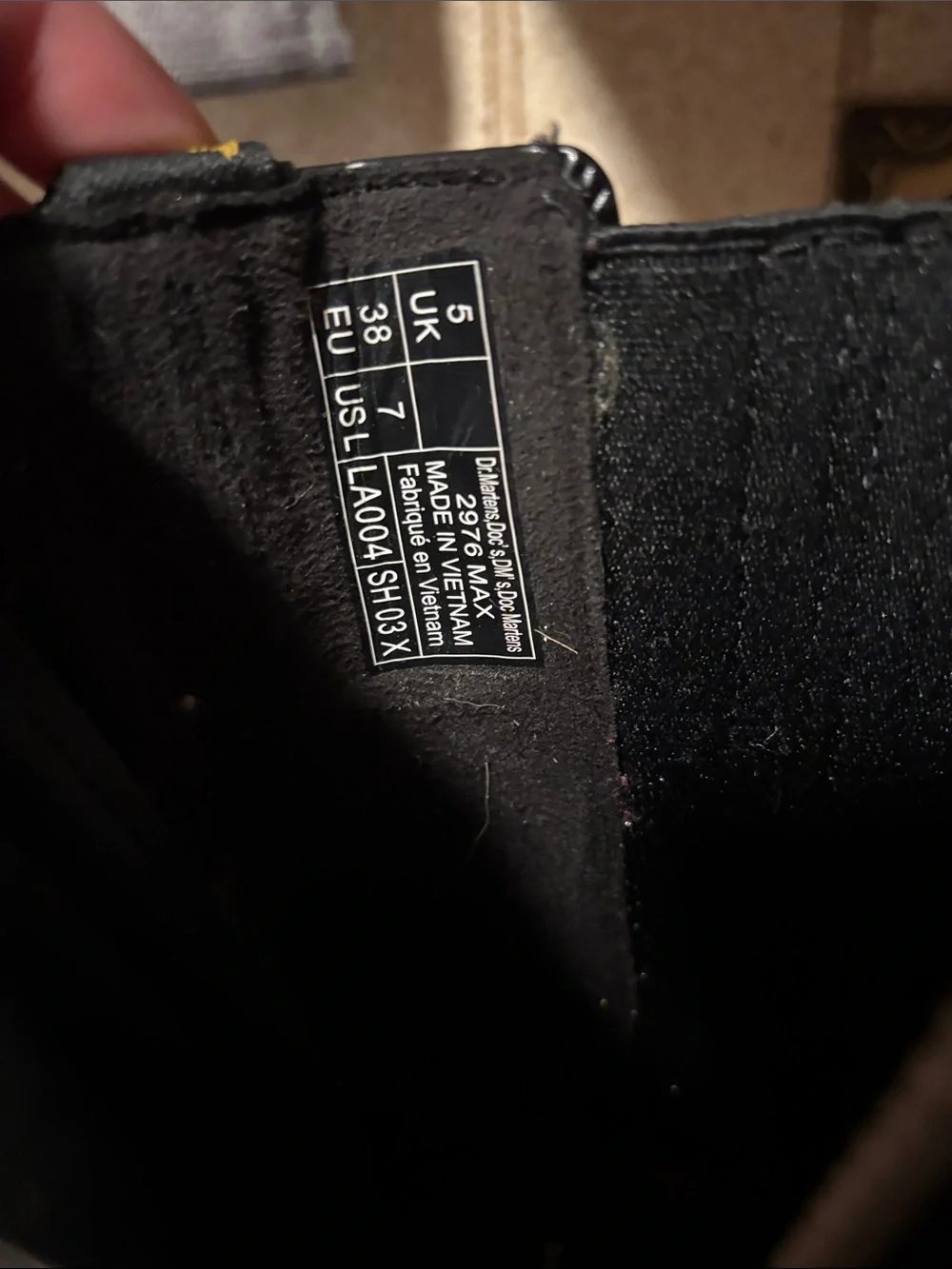 Dr. Martens Black Platform Chelsea Boots with Yellow Stitching